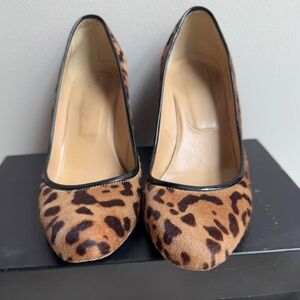 Leopard JCrew Wedges